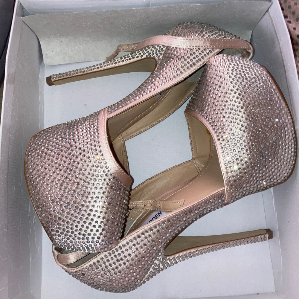 Rhinestone pumps